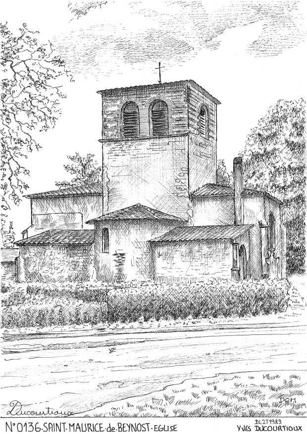 N 01036 - ST MAURICE DE BEYNOST - église